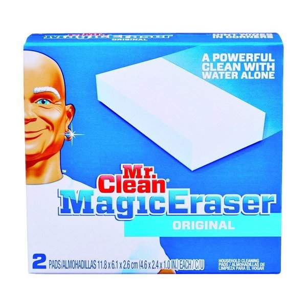 Mr. Clean Original Medium Duty Magic Eraser For Multi-Purpose 4.6 in. L , 2PK 43515